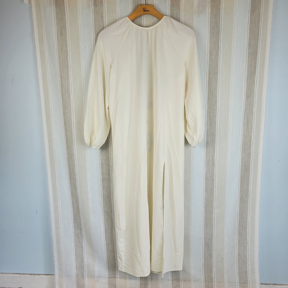 Hill House Cream Maxi Dress with Long Puff Sleeves - Picture 2 of 12
